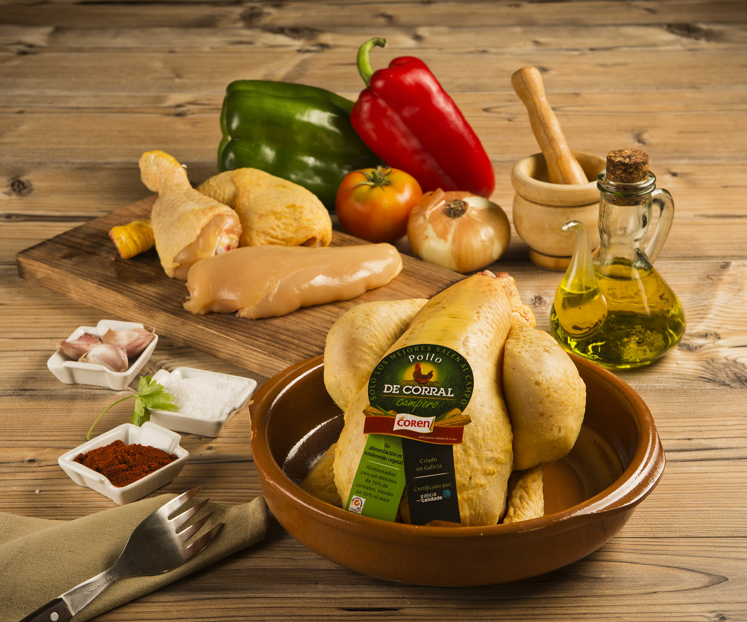 Conserva las propiedades de la carne de pollo - Pollo de Corral Coren
