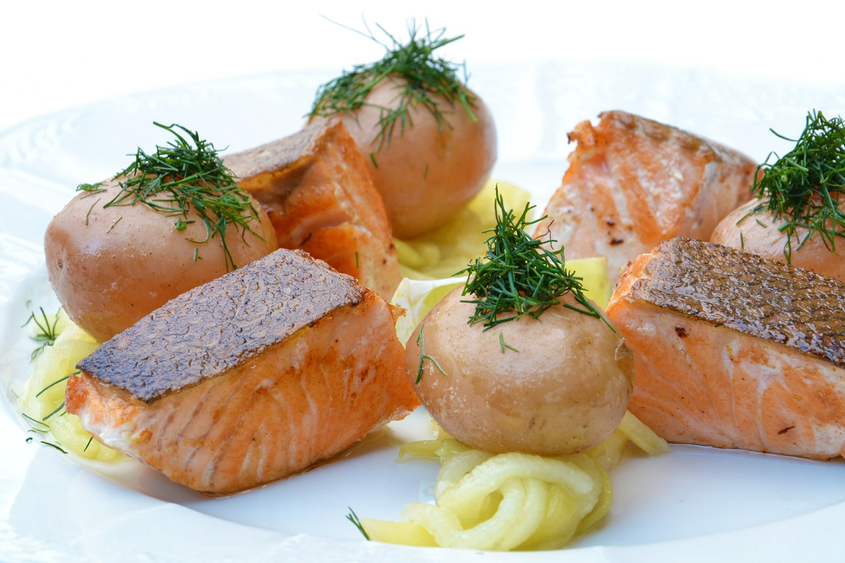 Grasas saludables. Salmón.