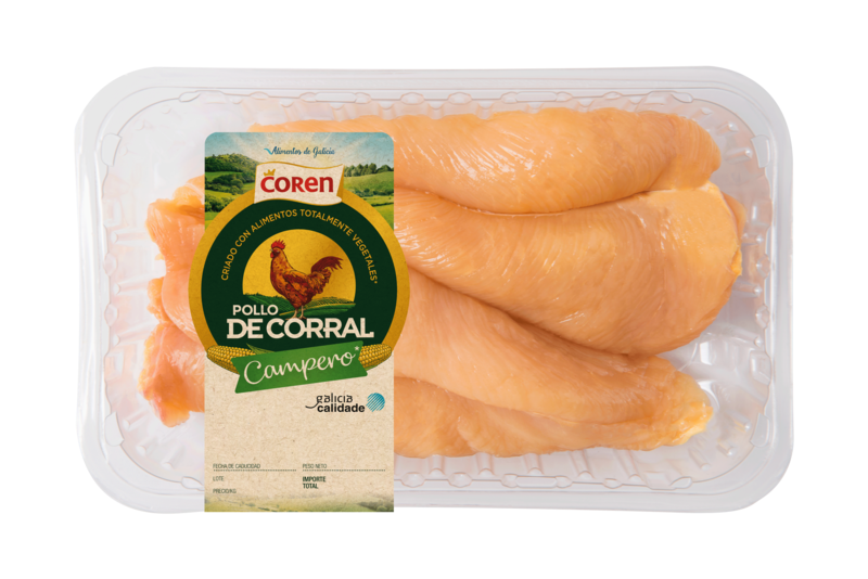 Pechuga de pollo certificado entera Carrefour 400 g aprox