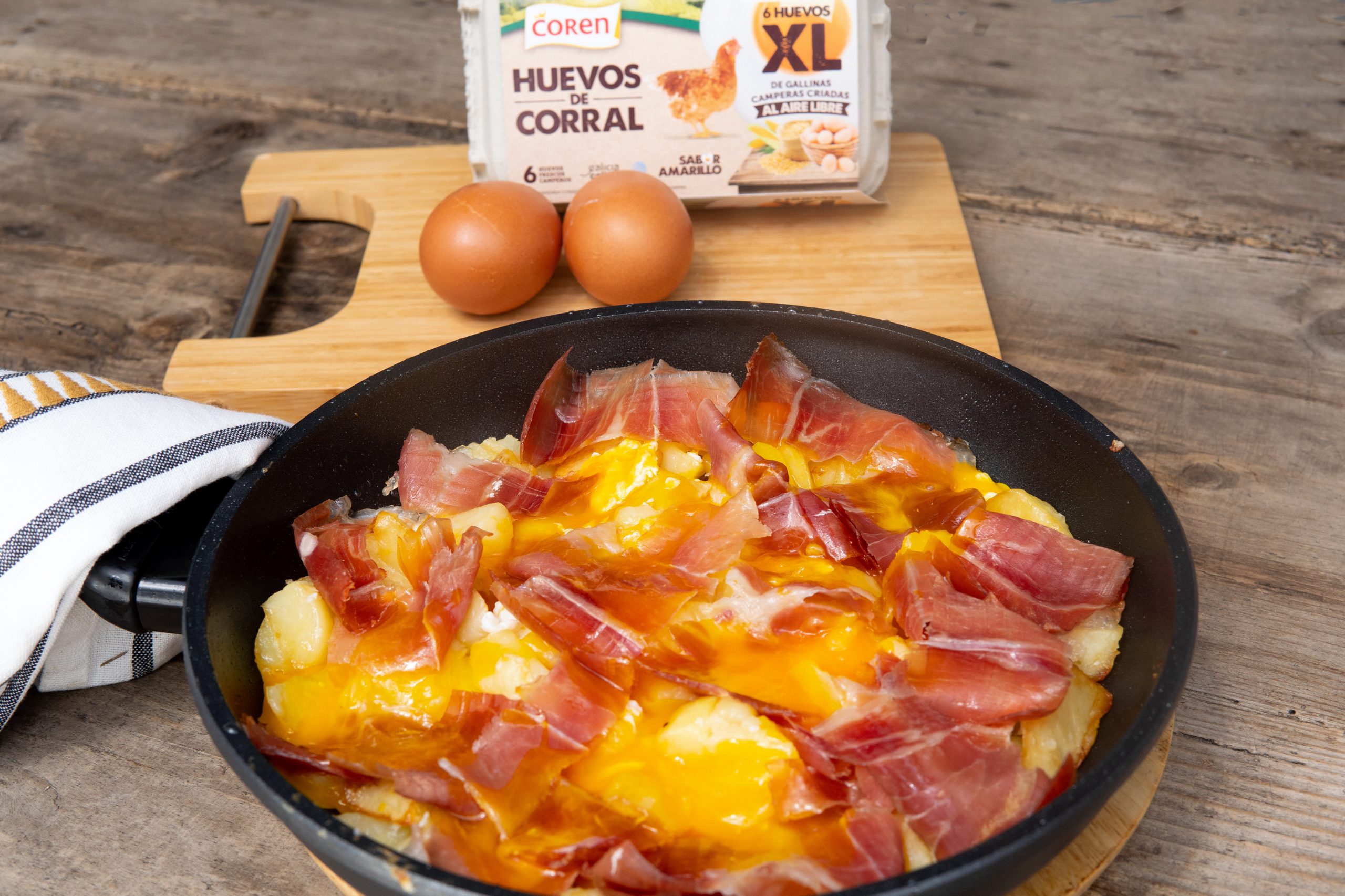 Free-range Fried Eggs with Selecta Ham