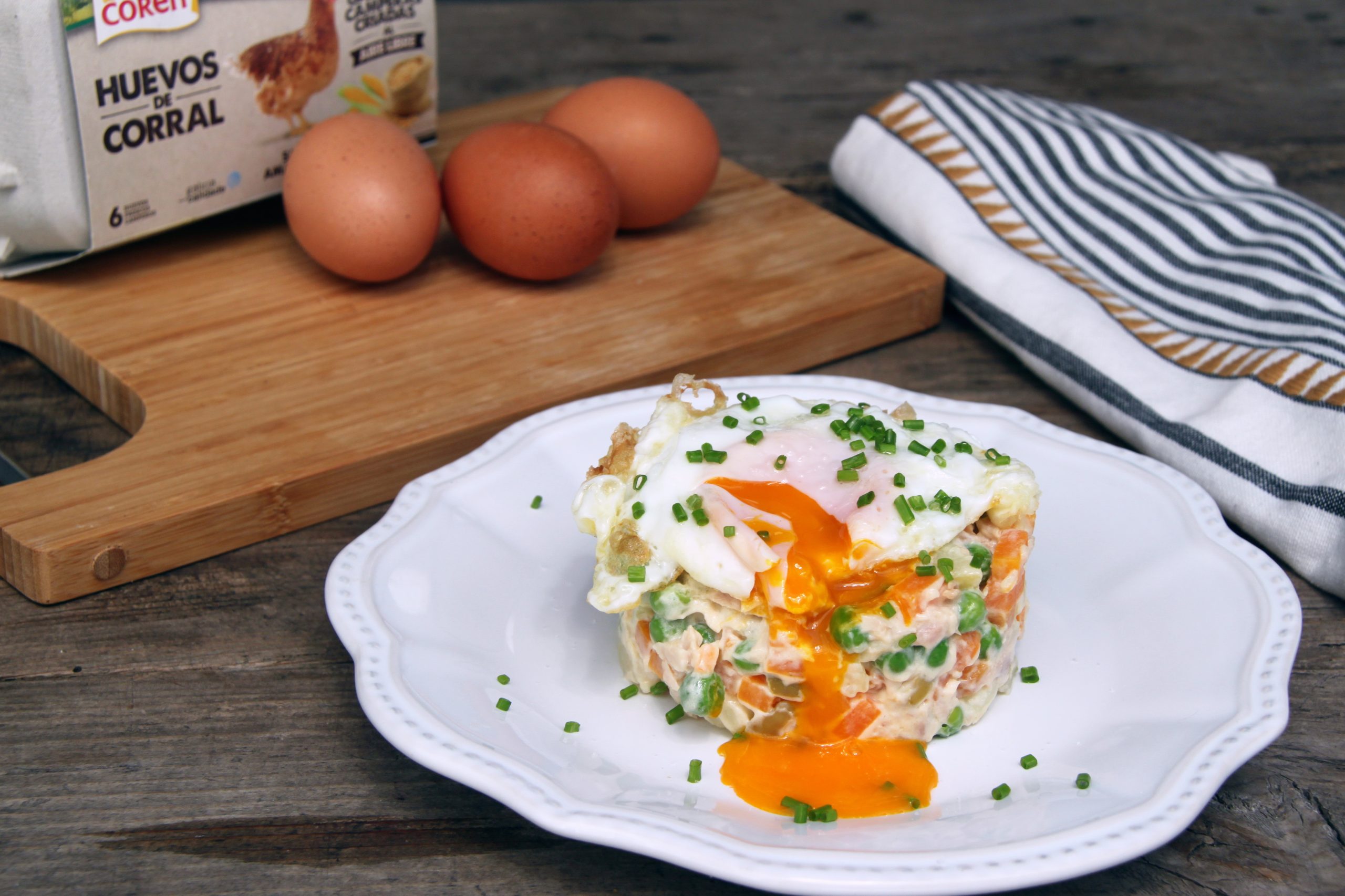 Russian Salad with Free-range Eggs