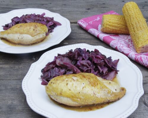 Receta de pechuga de pollo asada en sartén de Carmen Albo