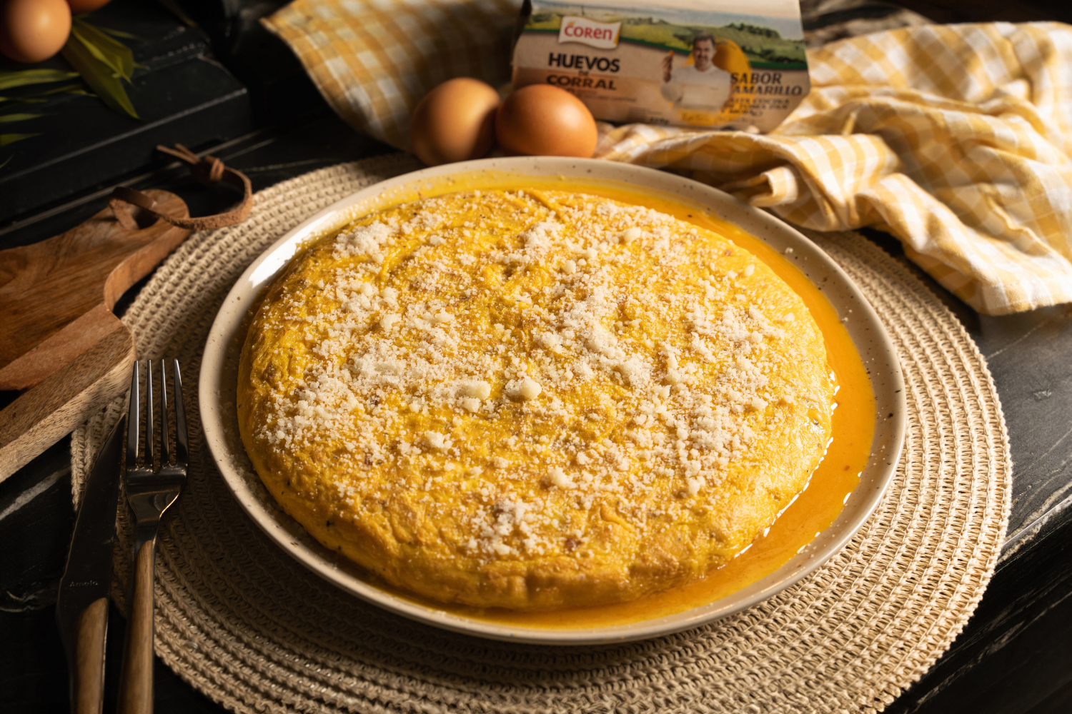 Tortilla de patatas carbonara