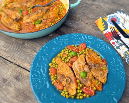 Chuletas de pavo a la italiana cocinadas por Carmen Albo con pollo de Coren